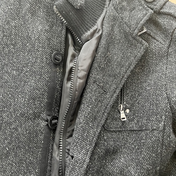 Men’s Wool Zara Coat with Built-In Jacket - Picture 2 of 4